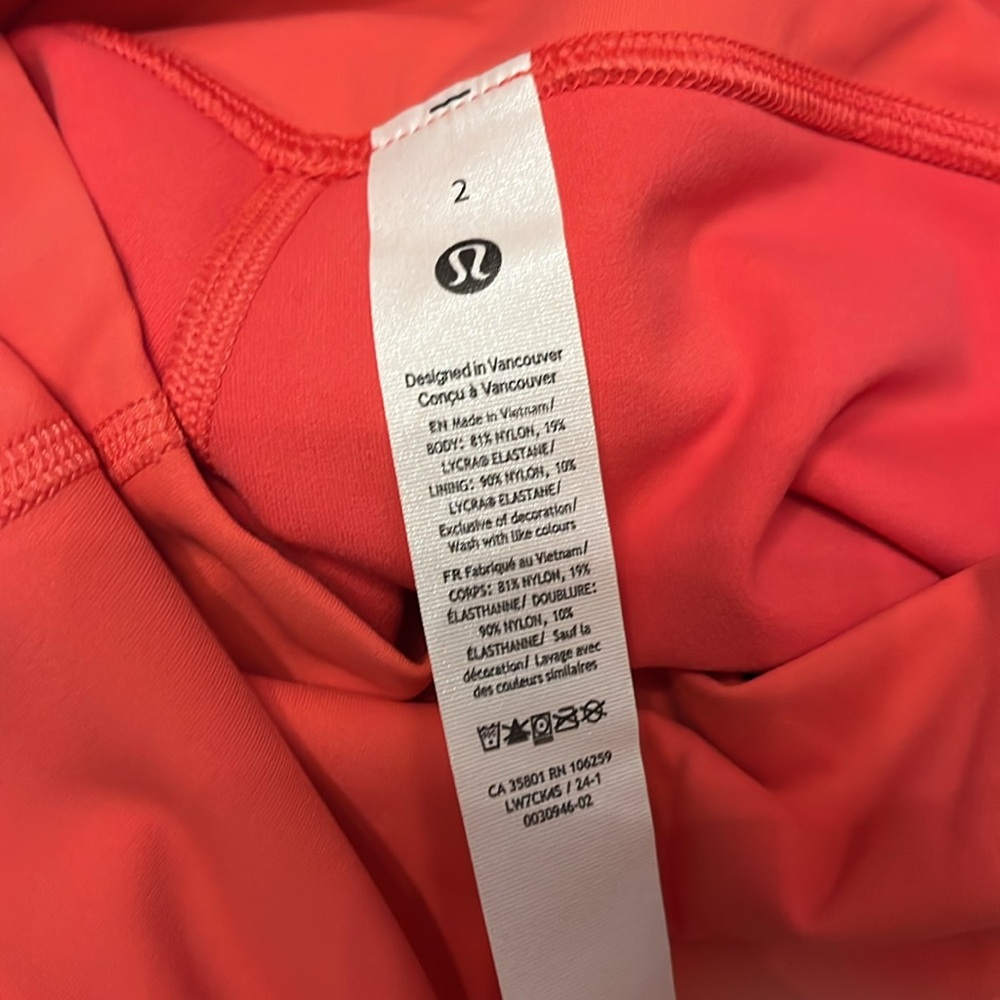 Lululemon Align HR short 6” Glaze Pink. Size 2. New with tag. - Picture 4 of 4